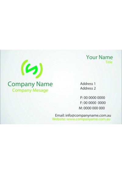 Green Logo Businees Card
